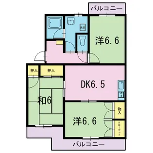 アヴェニールKF【2階】の間取り