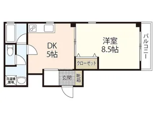 メゾン石川【4階】の間取り