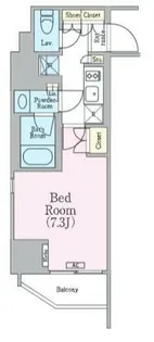 クレストコート蔵前レジデンス【7階】の間取り