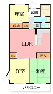 ビューハイム湘南【5階】の間取り