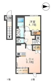 ルミエール宮路【2階】の間取り