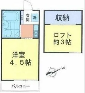 サニーコーポ【1階】の間取り