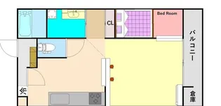 サンファスト東中野【1階】の間取り