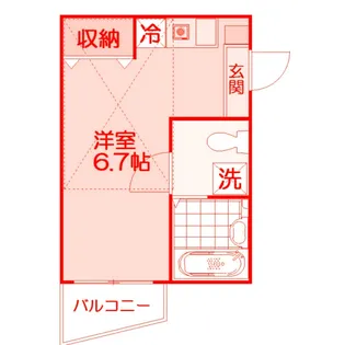 アザレア湘南【1階】の間取り
