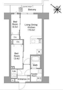 東京都江東区枝川1【マンション】の間取り