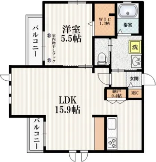 ポラリス【3階】の間取り