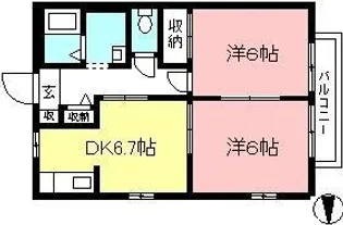 メゾン・スリーゼ【1階】の間取り