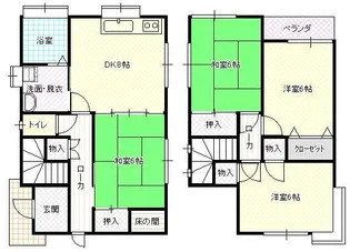 新潟県三条市新堀【一戸建】の間取り