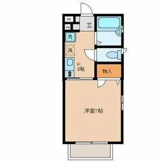 東京都品川区旗の台6【アパート】の間取り
