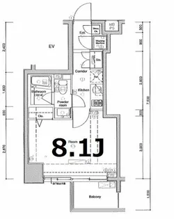 LA.XEBEC東十条【7階】の間取り