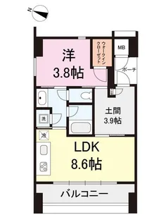 神奈川県川崎市川崎区追分町【マンション】の間取り