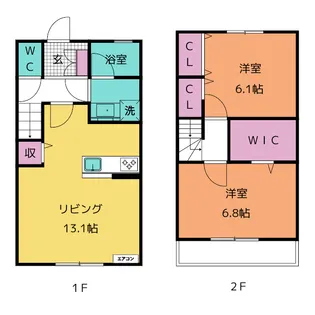 ARPEGE A棟 (アルページュ)の間取り
