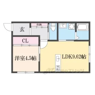 グラシエ土師ノース【1階】の間取り