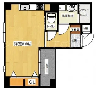 LE DOME白島中町【1階】の間取り