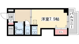 シティコート新大阪【7階】の間取り