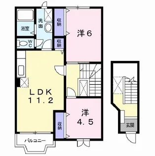 シャルマン・アンブレーム【2階】の間取り