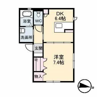 メゾン・ハピアス【1階】の間取り