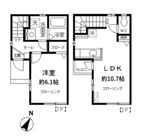 東京都杉並区下高井戸3【一戸建】の間取り