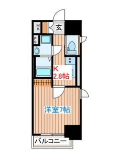 Brighton East【5階】の間取り