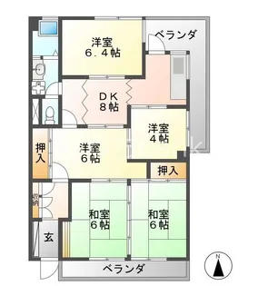 福光西ビル【6階】の間取り