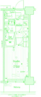 ガーラ・プライム横濱関内【7階】の間取り