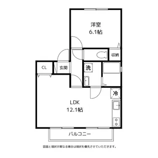 ハイカムール天正寺【1階】の間取り