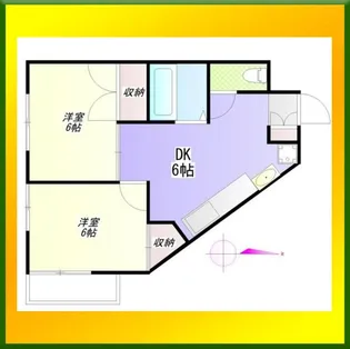 コーポルモト【2階】の間取り