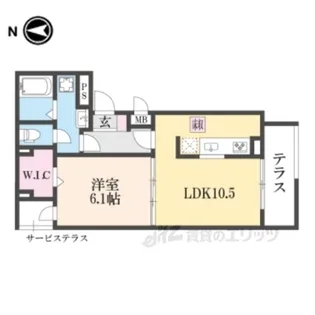 アプリコット3【1階】の間取り