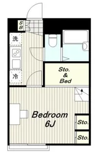 レオパレス多摩ハッピーランド【1階】の間取り