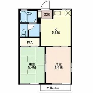 田村ハイツ【2階】の間取り