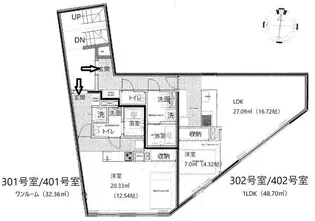 Maison Belle Vie SHIMOKITAZAWA【4階】の間取り