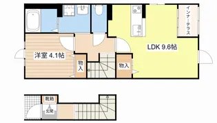 クリビアI【2階】の間取り