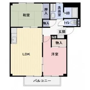 サープラスもも【2階】の間取り