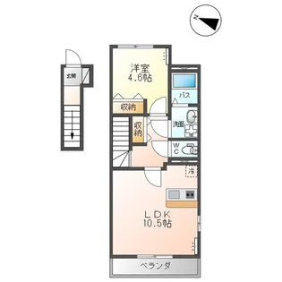 トータス・セブン【2階】の間取り