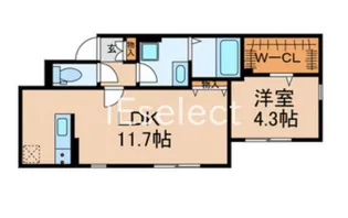 仮称)中央区宮崎町計画【1階】の間取り