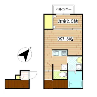 グランドール川内I【2階】の間取り