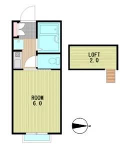 埼玉県新座市栗原6【アパート】の間取り