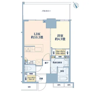 ドレッセタワー武蔵小杉【14階】の間取り