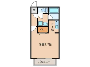 プリミエール豊栄【1階】の間取り