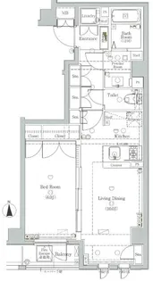 AXAS白山【5階】の間取り