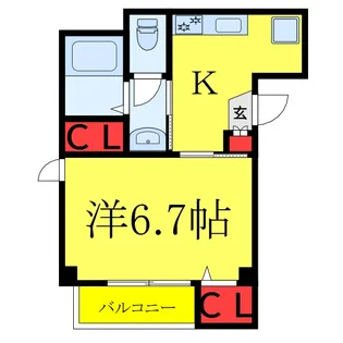 バレンシアコート【2階】の間取り