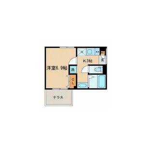 ルナビアンカ【1階】の間取り