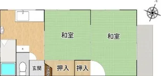 コーポ赤城【2階】の間取り