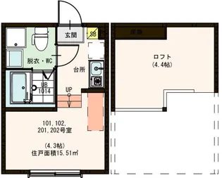 Sky LandIII【1階】の間取り