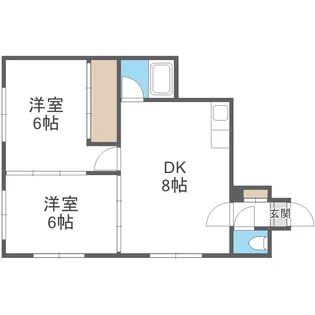 パレスビル24【2階】の間取り