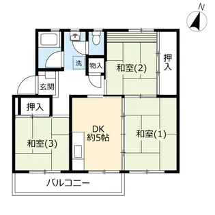 UR善行【5階】の間取り