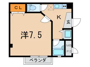 マンション王子【1階】の間取り