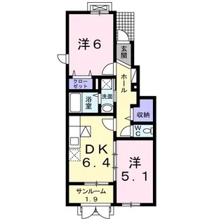 シグマ88 A【1階】の間取り