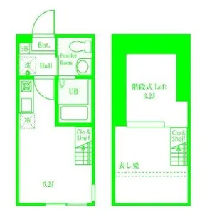 ハーミットクラブハウス戸塚4【2階】の間取り