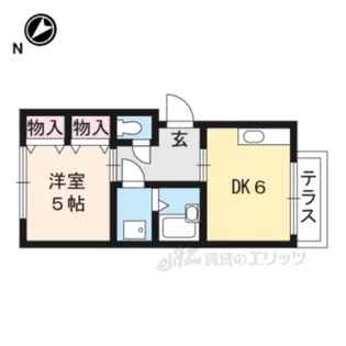 ジョーカンG棟【1階】の間取り